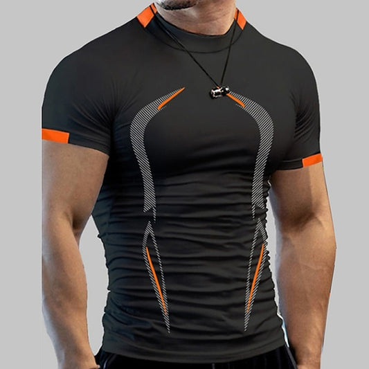 T-shirt Sportiva da Uomo - Maniche Corte, Traspirante e Leggera | Perfetta per Corsa e Fitness, Massimo Comfort Estivo